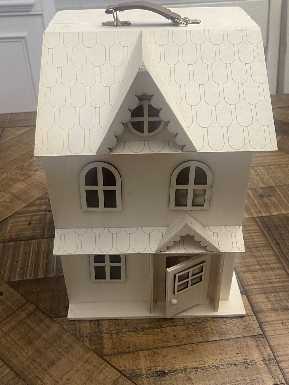 Wood 2-Story Dollhouse by Make Market, popular for DIY customization